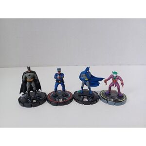 LOT‎ of 4 Marvel HeroClix Action Figures Batman Joker Gotham Police 2002-2010